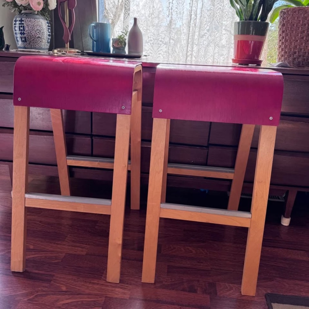 Set of two Salve Bar Stools by Ehlén Johansson for IKEA